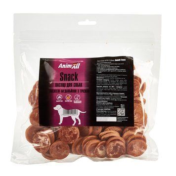 Ласощі AnimAll Snack лососеві медальйони з тріскою для собак, 500 г 151740 фото