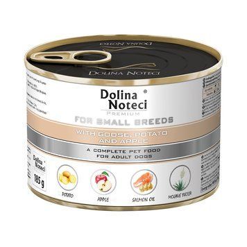 Корм конс.Dolina Noteci Premium для собак маленьких порід з гусем,картоплею та яблуком,185 гр DN 185 (458) фото