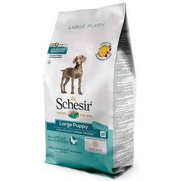 Schesir Dog Large Puppy ШЕЗІР ЦУЦЕНЯ КРУПНИХ КУРКА сухий монопротеїновий корм для цуценят великих порід ШСЩКК12 фото