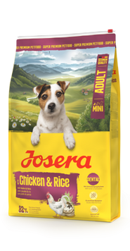 Сухий корм для дорослих малих собак Josera Miniwell з куркою та рисом 0,9 кг 121796 фото