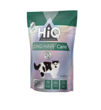 Сухий корм для дорослих довгошерстних котів HiQ LongHair care 400g HIQ45436 фото