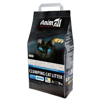 Бентонітовий наповнювач AnimAll дрібна фракція, для котів, 5 кг 67005 фото
