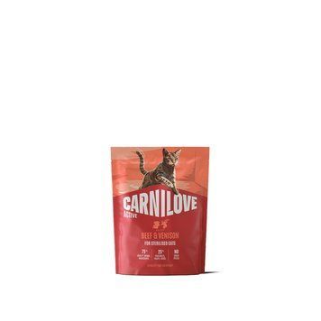 Корм сухий Carnilove Active Beef & Venison Sterilised для стерилізованих котів яловичина та оленина 400 г 1111223474 фото