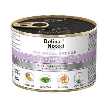 Корм конс.Dolina Noteci Premium для собак маленьких порід з кроликом,квасолею та корич,рисом,185 гр DN 185 (427) фото