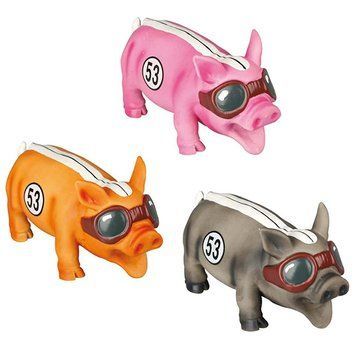 Flamingo Race Pig ФЛАМІНГО ГОНОЧНЕ ПОРОСЯ хрюкаючий, латексна іграшка для собак 512557 фото