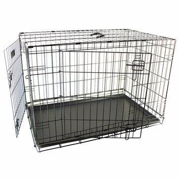Flamingo Wire Cage Ebo Taupe ФЛАМІНГО ЕБО КЛІТКА 2-х дверна для собак 517583 фото