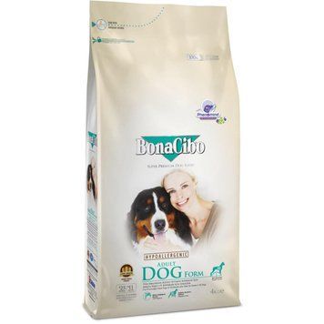 Сухий корм для дорослих малоактивних собак суперпреміум класу BonaCibo Adult Dog Form Курка 4 кг (BC406182) BC406182 фото