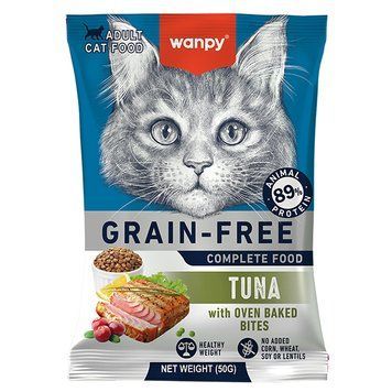 Сухий беззерновий корм Wanpy Adult Cat Grain Free Tuna для дорослих котів CFF-02-0,05 фото