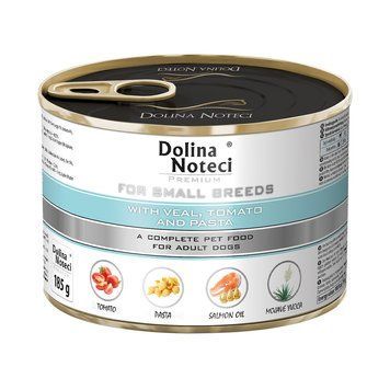 Корм конс.Dolina Noteci Premium для собак маленьких порід з телятиною,помідорами та локшиною,185 гр DN 185 (434) фото