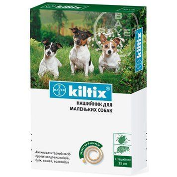 Нашийник Bayer Kiltix проти бліх та кліщів для собак, 35 см 17097 фото