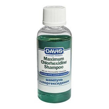 Davis Maximum Chlorhexidine Shampoo ДЕВІС МАКСИМУМ ХЛОРГЕКСИДИН дерматокосметичний шампунь з 4% хлоргексидином для собак і котів із захворюваннями шкіри та шерсті