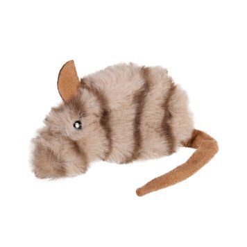 Іграшка для котів Мишка GiGwi Refillable Catnip, штучне хутро, 10 см 75018 фото