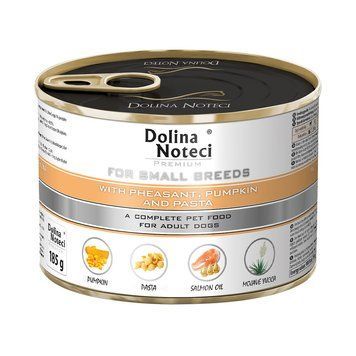 Корм конс.Dolina Noteci Premium для собак маленьких порід з фазаном, гарбузом та локшиною 185 гр DN 185 (410) фото