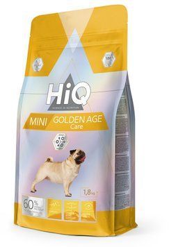 HiQ Mini Golden Age Сare Сухий корм для зрілих собак від 7 років малих порід, 1,8 кг HIQ45898 фото