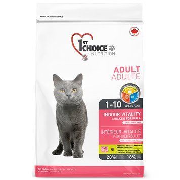 1st Choice Adult Indoor Vitality Chicken ФЕСТ ЧОЙС КУРКА ВІТАЛІТІ сухий суперпреміум корм для котів ФЧККВ2,72 фото