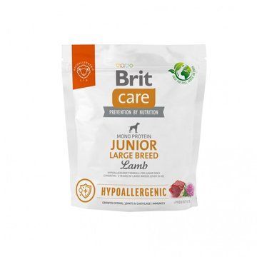 Сухий корм Brit Care Dog Hypoallergenic Junior Large Breed для молодих собак великих порід, гіпоалергенний з ягням, 1 кг 8595602559060 фото