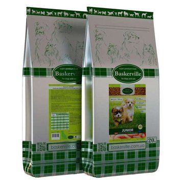 Baskerville. HF Junior. Сухий корм для цуценят та молодих собак (7,5кг) 04404007 фото