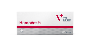 Vet Expert HemoVet Легкозасвоюване гемове залізо для собак, 60 табл. 46282 фото