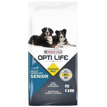 Opti Life Senior Medium & Maxi ОПТІ ЛАЙФ СЕНЬЙОР СЕРЕДНІХ ВЕЛИКИХ сухий суперпреміум корм для літніх собак середніх і великих порід 311585 фото