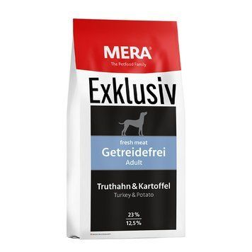 MERA EXCLUSIV getreidefrei Adult Truthahn-Kartoffel беззерновий корм для собак з індичкою та картоплею, 15 кг 073255 фото