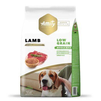 AMITY Super Premium Lamb, сухий корм для дорослих собак, з ягням 4 kg 573  LAMB  4 KG фото