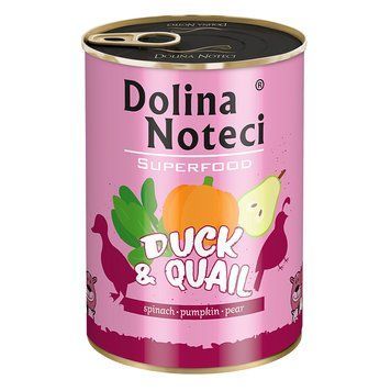 Консерва Dolina Noteci Superfood для cобак з качки та перепілки,400 гр DN 400 (602) фото
