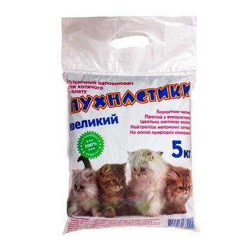 Пісок "Пухнастики", крупний, без аромату, 5кг BPOL00120 фото