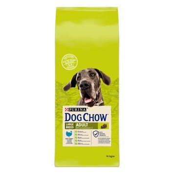 Сухий корм DOG CHOW Large Breed Adult 2+ для дорослих собак великих порід, з індичкою, 14 кг 7613034487926 фото