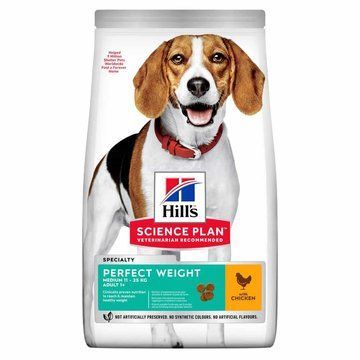 Hill&rsquo;s SCIENCE PLAN Adult Perfect Weight Medium Breed Сухий корм для підтримання ваги дорослих собак середніх порід, з куркою, 2кг 604296 фото