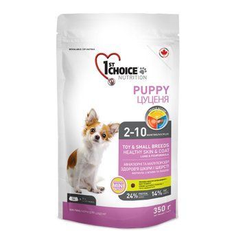 1st Choice Puppy Toy&Small Lamb&Fish ФЕСТ ЧОЙС ЦУЦЕНЯ МІНІ ЯГНЯ РИБА сухий суперпреміум корм для цуценят міні та малих порід ФЧСЩММЯР350 фото