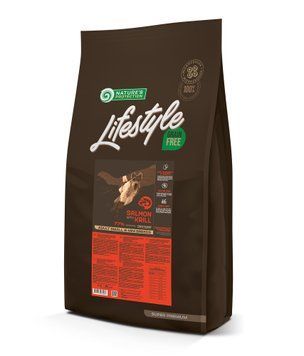 Сухий беззерновий корм з лососем для дорослих собак всіх порід Lifestyle Grain Free Salmon Adult All Breeds 17кг NPLSB46046 фото