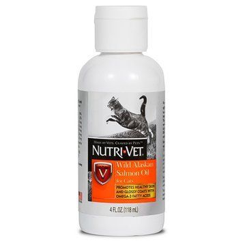 Nutri-Vet МАСЛО ДИКОГО ЛОСОСЯ (Salmon Oil) добавка для шерсті котів 69949 фото