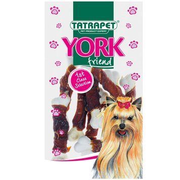 Ласощі для собак York, кальцієві кісточки з качкою 50 г 446.83 фото