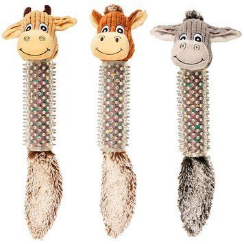 Flamingo Cow/Horse/Donkey Spines ФЛАМІНГО КОРОВА КІНЬ ВІСЛЮК м&rsquo;яка іграшка з пищалкою для собак 517248 фото