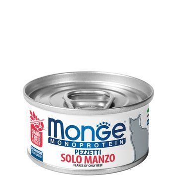 Вологий корм Monge Cat MONOPROTEIN м'ясні пластівці з Яловичиною 70013819 фото