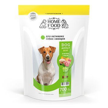Сухий корм для дорослих собак &laquo;Ягнятина з рисом&raquo; DOG ADULT MINI Для активних і юніорів 700 г 1047007 фото