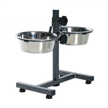Стійка з мисками для собак Trixie 2 x 750 мл / 15 см, h:27 см TX-24920 фото