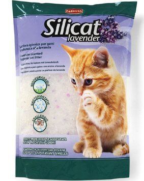 Наповнювач для котячого туалету Padovan Silicat Lavender з силагелевою лавандою 5л/2.2кг (PP00499) PP00499 фото