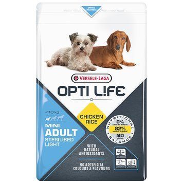 Opti Life Sterilised Light Mini ОПТІ ЛАЙФ СТЕРІЛАЙЗИД ЛАЙТ МІНІ МАЛИХ сухий суперпреміум корм для стерилізованих і собак із зайвою вагою міні та малих порід 311370 фото