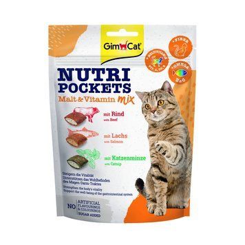 Вітамінні ласощі GimCat Nutri Pockets для котів, мультивітамін мікс, 150 г 1111138659 фото