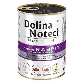 Корм конс.Dolina Noteci Premium для собак з кроликом та журавлиною, 400 гр DN 400 (793) фото