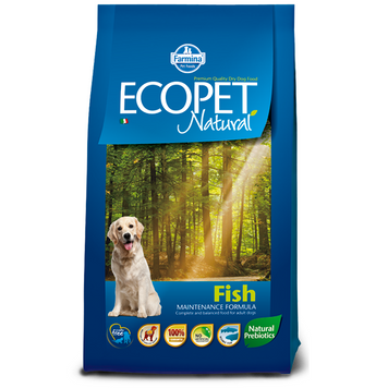 Сухий корм Farmina Ecopet Natural Adult для собак середніх порід з чутливим травленням, риба, 12 кг 181229 фото