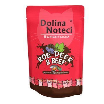 Пауч Dolina Noteci Superfood для котів з косулею і яловичиною 85г DN 85 (722) фото