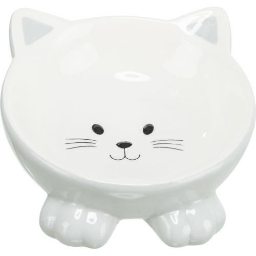 Миска Trixie Котик для котів, ергономічна, керамічна, 14 см, 150 мл TX-24807 фото