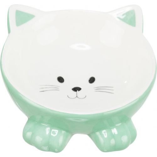 Миска Trixie Котик для котів, ергономічна, керамічна, 14 см, 150 мл TX-24807 фото