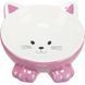 Миска Trixie Котик для котів, ергономічна, керамічна, 14 см, 150 мл TX-24807 фото 4