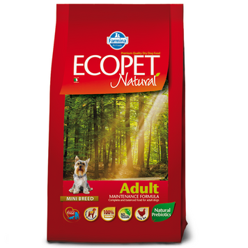 Сухий корм Farmina Ecopet Natural Adult Mini для дорослих собак дрібних порід, з куркою, 2.5 кг 181238 фото