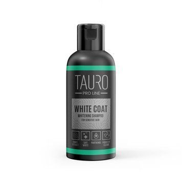 Tauro Pro Line White Coat Whitening Shampoo Відбілювальний шампунь для собак і котів із білою шерстю TPLW47050 фото