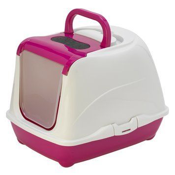 Moderna Flip Cat МОДЕРНА ФЛИП КЕТ закритий туалет з відкидною кришкою для котів, 50х39х37см C230328 фото