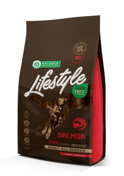 Nature's Protection Lifestyle Grain Free Salmon Adult All Breeds Сухий беззерновий корм для собак усіх порід з лососем, 1,5 кг NPLS45677 фото